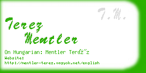 terez mentler business card